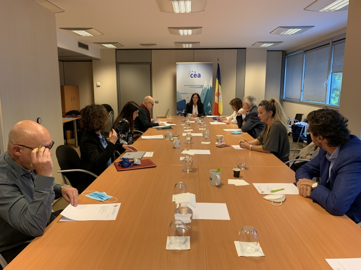 La reunió del comitè amb els representants dels comuns d'Andorra la Vella i Escaldes-Engordany.